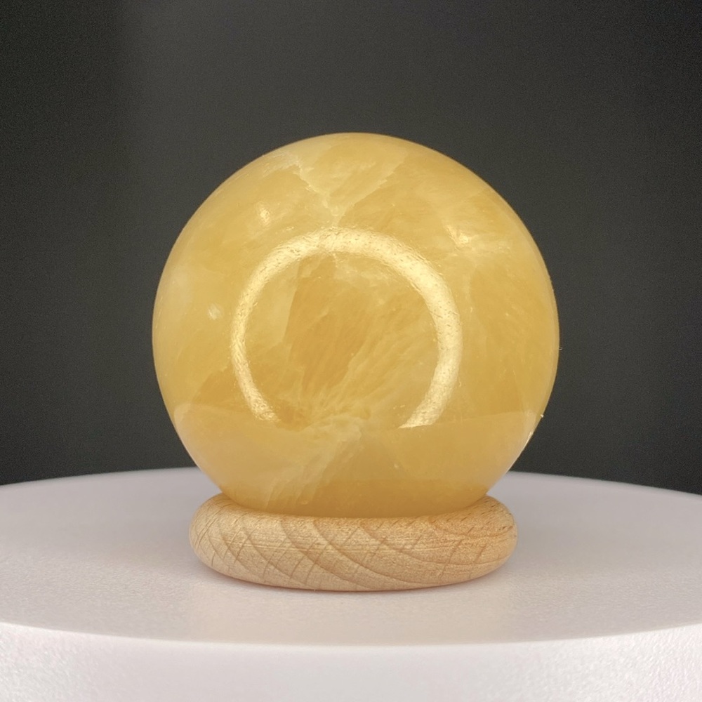41. Orange Calcite Sphere